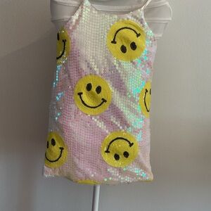 Lola and the Boys Sequin Smiley Face Dress – Size 6
